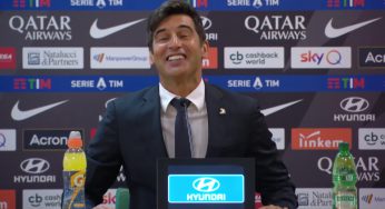 Roma-Samp: Fonseca, Ranieri e l’unico giornalista in conferenza: “Meno male!”