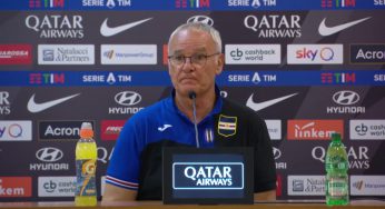Roma-Sampdoria, Ranieri: “Soddisfatto della gara, amareggiato per il risultato”