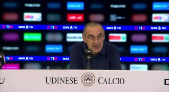 Udinese-Juve, Sarri: “Per cercare a tutti costa vittoria abbiamo perso ordine”