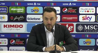 Sassuolo, De Zerbi: “Questa vittoria ci da consapevolezza”