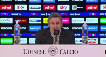 Udinese, Gotti: “Non meritavamo di perdere”