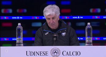 Udinese-Atalanta, Gasperini: “Partita spezzettata, non era facile giocare”