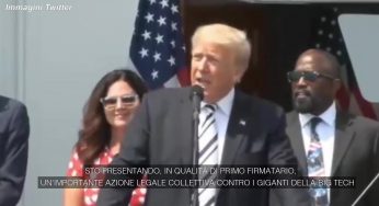Trump porta in tribunale i Ceo di Facebook, Twitter e Google