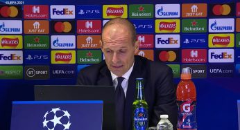 Champions League, Allegri: “Buon primo tempo, nel secondo puniti severamente”