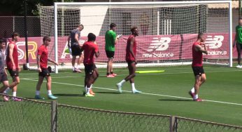 As Roma, open day a Trigoria. La squadra di Mourinho si allena davanti alla stampa