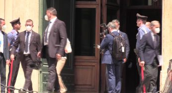 Pensioni, Mattarella lascia Montecitorio dopo la presentazione del rapporto INPS