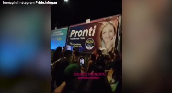 Meloni, manifesto elettorale strappato a Olbia: il video fa il giro del web