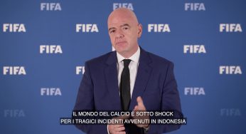 Strage in Indonesia, Infantino: “Il mondo del calcio è sotto shock”