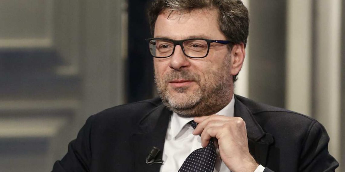 Il ministro dell'Economia Giancarlo Giorgetti