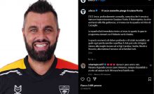 L'annuncio della morte di Graziano Fiorita sul profilo Instagram del Lecce