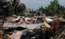 Sfollati in Myanmar per il terremoto