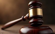 Un martelletto del giudice per i verdetti in tribunale