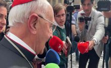 Uno dei cardinali che hanno preso parte alla seconda congregazione